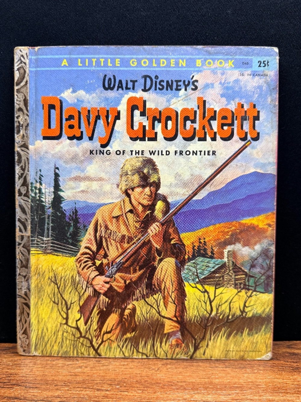 1955 WALT DISNEY PRODUCTIONS "Davy Crockett" King of the Wild Frontier Book
